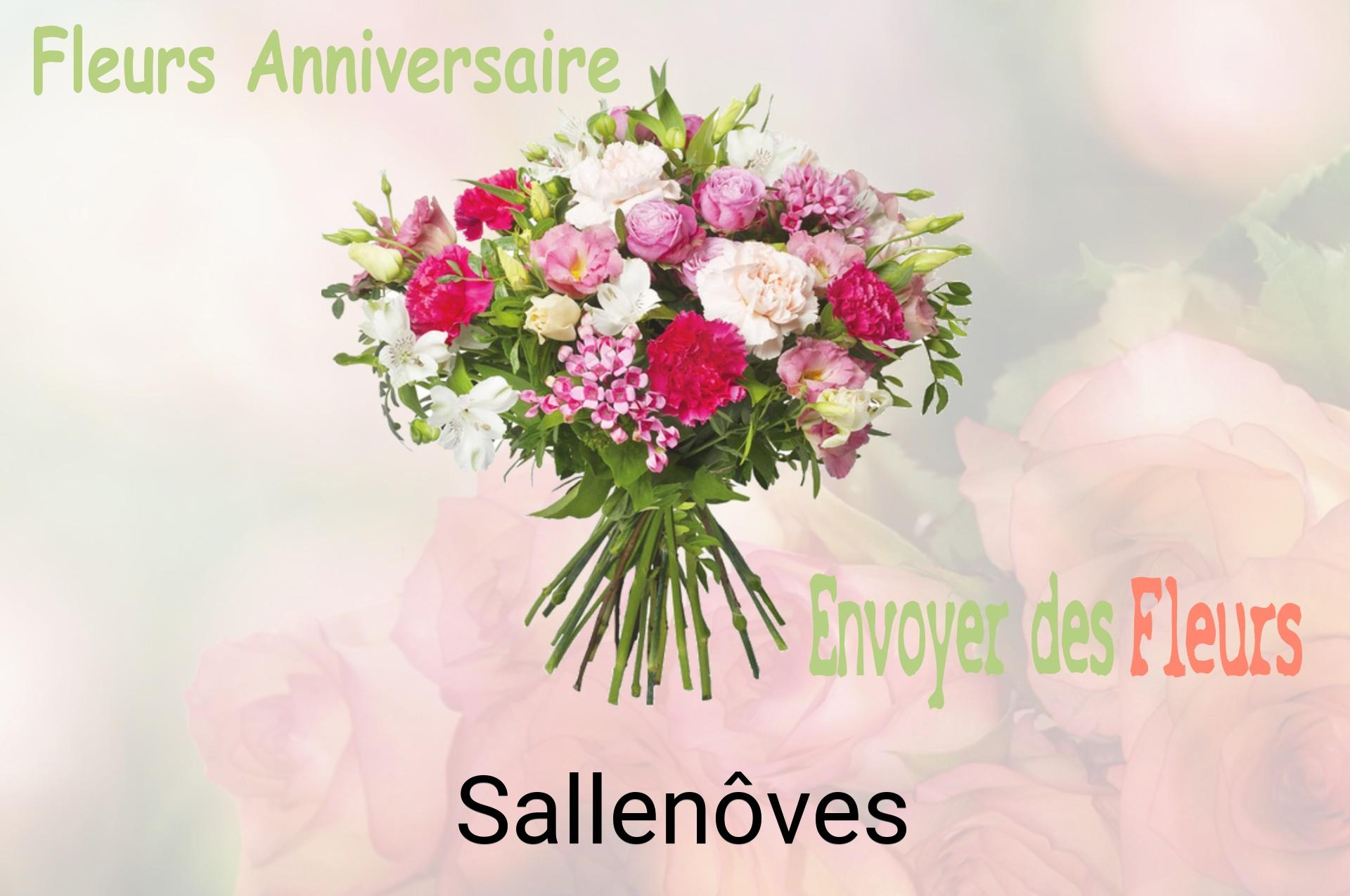 Bouquet de fleurs d’anniversaire livré à Sallenôves