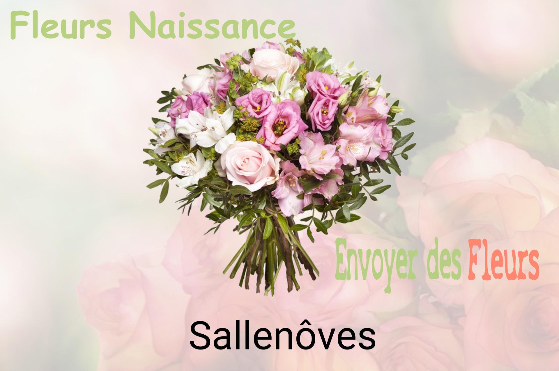 Bouquet de fleurs de naissance livré à Sallenôves